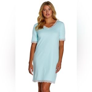 NWOT MARELLE -Emma Short Sleeve Chemise, womens M